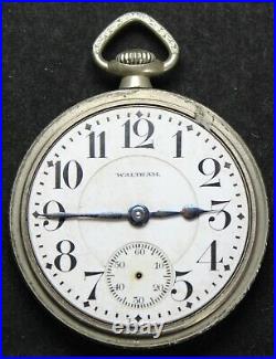 1918 Waltham Grade 645 16s 21j LS Pocket Watch RAILROAD Parts/Repair