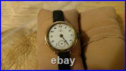 1920s OMEGA Ladies 14k yellow gold watch wire lug part or repair