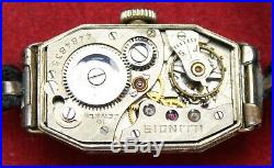 1923 Illinois 18k Solid Gold with Diamond 16j Deco Ladies Watch Parts/Repair