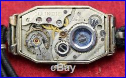 1923 Illinois 18k Solid Gold with Diamond 16j Deco Ladies Watch Parts/Repair