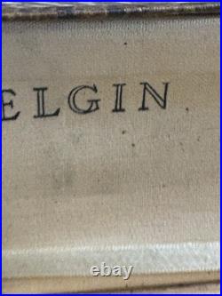 1924 Elgin Wristwatch Sterling Silver Case With Box AS-IS FOR PARTS OR REPAIR