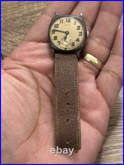 1924 Elgin Wristwatch Sterling Silver Case With Box AS-IS FOR PARTS OR REPAIR