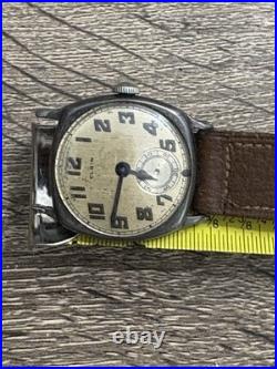 1924 Elgin Wristwatch Sterling Silver Case With Box AS-IS FOR PARTS OR REPAIR