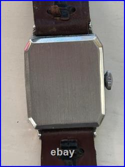 1927 BULOVA'Breton' 14kt White Gold Filled Mens Art Deco Watch For Parts/Repair