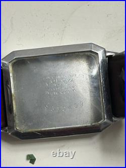 1927 BULOVA'Breton' 14kt White Gold Filled Mens Art Deco Watch For Parts/Repair