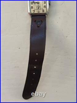 1927 BULOVA'Breton' 14kt White Gold Filled Mens Art Deco Watch For Parts/Repair