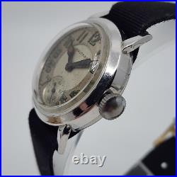 1928 Waltham Trench Watch 3/0s Grade 361 For Parts Or Repair Stainless Steel 1928 Waltham Trench Watch 3/0s Grade 361 For Parts Or Repair Stainless Steel