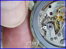 1940's Movado Cal. 75 Manual Wind Wristwatch. NOT WORK Good balance For Repair