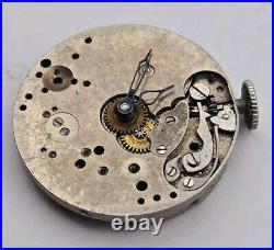 1940s Mens Ulysse Nardin Watch Movement Chronometer For Parts Repairs 24mm