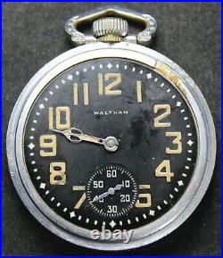 1941 Waltham Premier Grade 1617 16s 17j Pocket Watch with IWC Case Parts/Repair