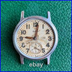 1944 Elgin Grade 580 US Military WWII Wristwatch #3 for PARTS / REPAIR