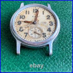 1944 Elgin Grade 580 US Military WWII Wristwatch #3 for PARTS / REPAIR