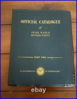 1949 Official Catalogue Of Swiss Watch Repair Parts Part Two