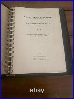 1949 Official Catalogue Of Swiss Watch Repair Parts Part Two