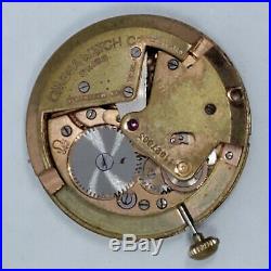 1949 Omega Seamaster 342 Bumper Auto Watch Movement Dial Parts Repair 22683