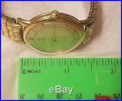 1950's Omega Gents 14k Gold Fill 351 Cal Automatic Wrist Watch Parts or Repair