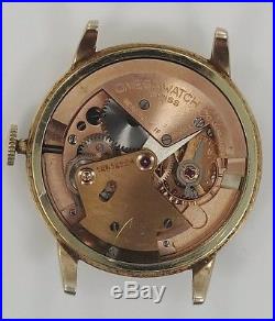 1950s 14K Gold Omega Cal 342 17J Automatic Men's Watch Running Parts/Repair