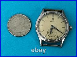 1952 OMEGA Automatic Cal 344 Watch Vintage Mens Dial Beige 4 parts / repair