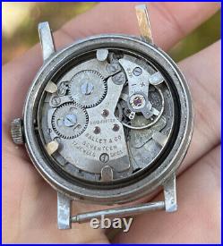 1960s Mens Racine Automatic Incabloc 17 jewels Wind Wrist Watch Parts Repair
