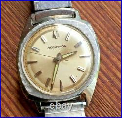 1965 Bulova Accutron 214 Asymmetric Men's Watch, For Parts or Repair