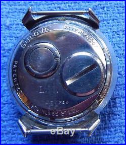 1965 (m5) Bulova Accutron 214 Yellow Dot Spaceview Watch Repair Or Parts