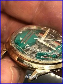 1966 Bulova Accutron 214 Spaceview parts or repairs 10k g. F. Bezel ref. #55