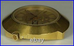 1970 Bulova Accutron Sputnik Safirglas Gold Plated Cal 2182 Watch PARTS REPAIR