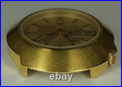 1970 Bulova Accutron Sputnik Safirglas Gold Plated Cal 2182 Watch PARTS REPAIR