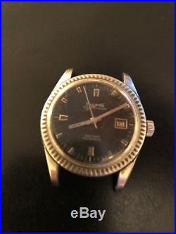 1971 BULOVA OCEANOGRAPHER STAINLESS AUTOMATIC For Parts or Repair
