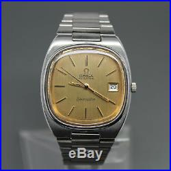 1974 Omega Seamaster Automatic Date Watch Caliber 1012 Bracelet For Parts Repair