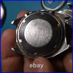 1974 Seiko 6139-7070 Automatic Chronograph watch for parts or repair