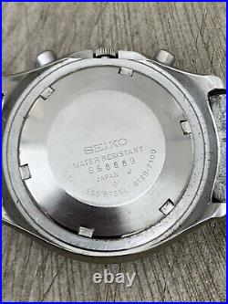 1976 Vintage Seiko 6139-7100 Vader Helmet 17J Auto Chronograph Parts/Repair