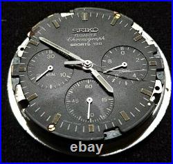 1984 Seiko Sports 100 Chronograph 15 jewels 7A28A Watch For Repair/Parts