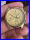 1985 Seiko 7A28-7029 Gold Chronograph Mens Watch Runs for parts or repair