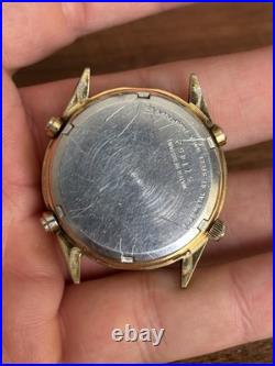 1985 Seiko 7A28-7029 Gold Chronograph Mens Watch Runs for parts or repair