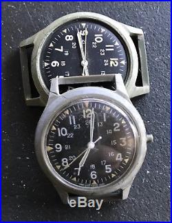 2 Benrus Military Mil-W-46374 1966/69 Vietnam Parts Repair Watch