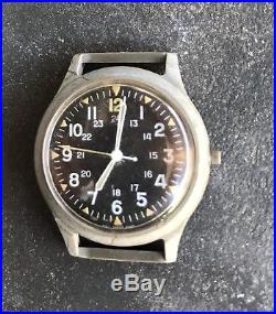 2 Benrus Military Mil-W-46374 1966/69 Vietnam Parts Repair Watch