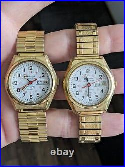 2 Bulova Accutron's Railroad Approved Men's Quartz Wristwatches Part Or Repair