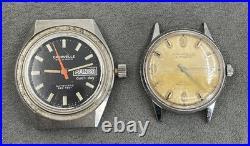 2 Gents Vtg CARAVELLE Watches, 1 DEVIL DIVER N-538. Both For Parts or Repair 2 Gents Vtg CARAVELLE Watches, 1 DEVIL DIVER N-538. Both For Parts or Repair