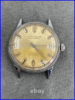 2 Gents Vtg CARAVELLE Watches, 1 DEVIL DIVER N-538. Both For Parts or Repair