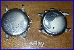 2 Venus chronograph's 170 &188 watches! Nice dials! Complete for parts- repair