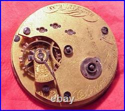 20 Size Appleton Tracy & Co Movement 175629 Pocket Watch Repair Parts Waltham