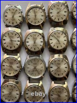 20 VTG Manual Watches Lot Swiss Style No Bracelets Good Condition Parts Repair