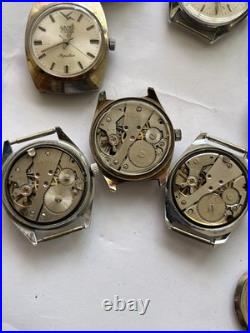 20 VTG Manual Watches Lot Swiss Style No Bracelets Good Condition Parts Repair