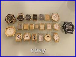 22 Seiko Lassale Quartz Sample Watch Case Dial For Parts Repair Lot Watchmaker