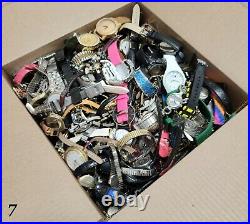 25 Lbs Mens & Womens Mixed Watch Lot #7 FOR PARTS / REPAIR READ DESCRIPTION