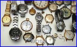 26 Estate Vintage Men's & Ladies Watch Lot Sold AS-IS Parts Or Repair