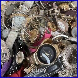 26lb 250+ Vintage/Modern Fashion Name Brand Watches Men/Woman Parts/Repair