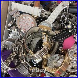 26lb 250+ Vintage/Modern Fashion Name Brand Watches Men/Woman Parts/Repair