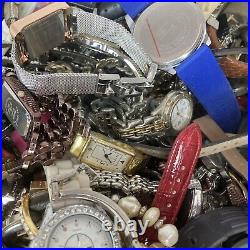 26lb 250+ Vintage/Modern Fashion Name Brand Watches Men/Woman Parts/Repair